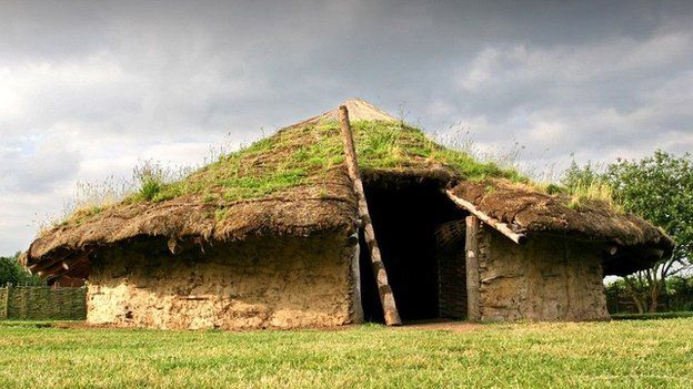 Reconstructed Bronze Age roundhouse