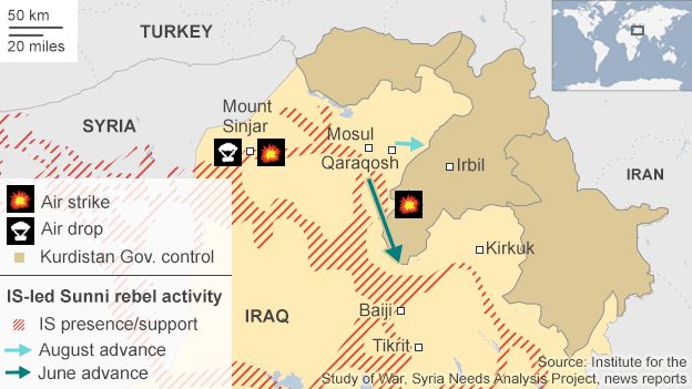 Map of IS advance