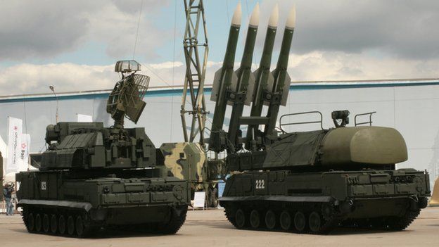 Buk system on show in Moscow