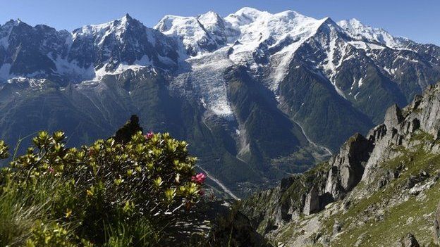 The Mont Blanc mountain range (file pic)