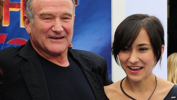 Robin Williams and his daughter Zelda pictured together in November 2011