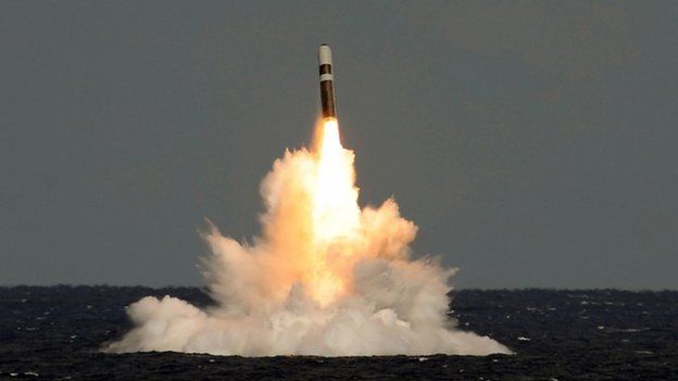 test firing of Trident missile