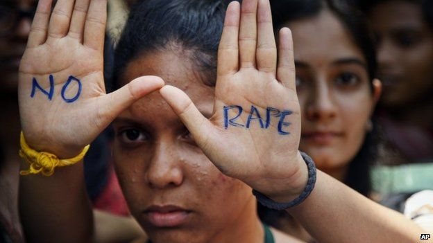 An anti-rape protest in India in Hyderabad, India, Friday, Sept 13, 2013