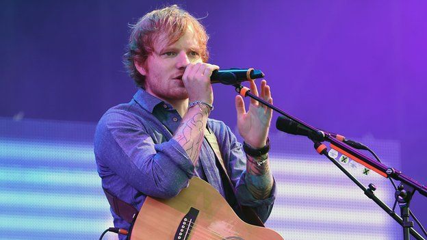 Ed Sheeran at the V Festival