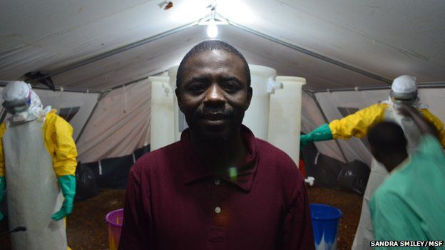 Community health worker Saidu, who contracted Ebola