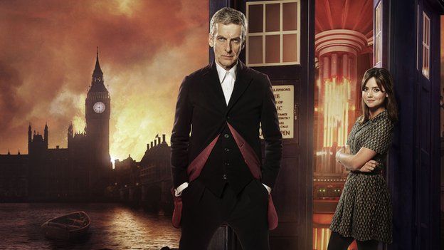 Peter Capaldi and Jenna Coleman in Doctor Who