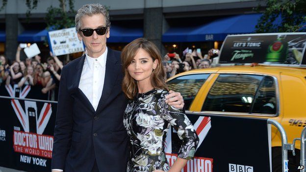 Peter Capaldi and Jenna Coleman in New York