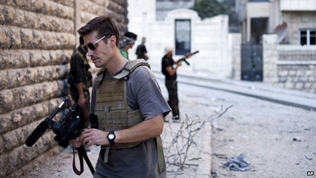 James Foley in Aleppo, Syria, in 2012