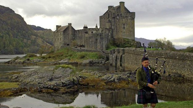 Castle at Eilean Donan, in the Highlands