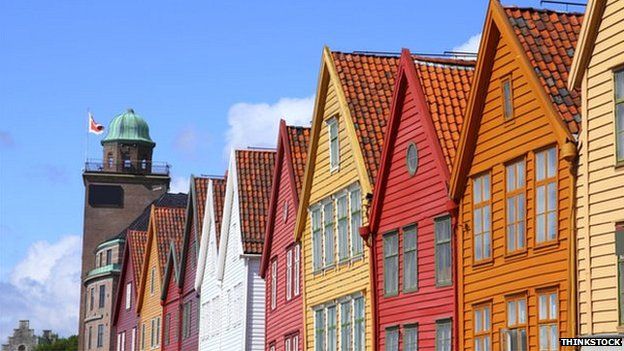 Houses in Bergen, Norway