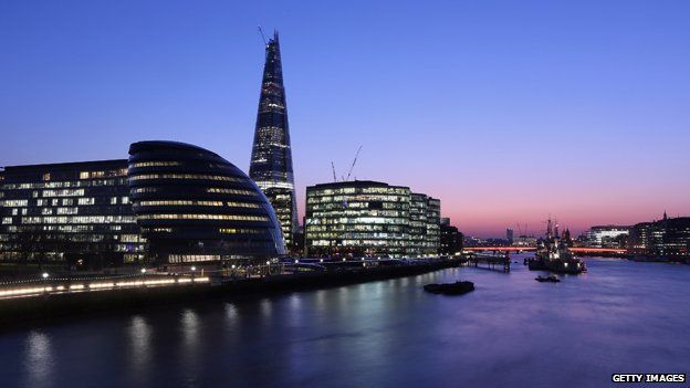 The Shard at dusk