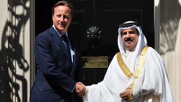 David Cameron and King Hamad