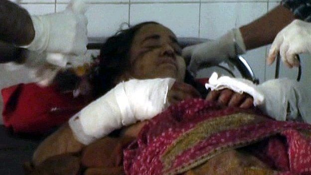 Kamla Devi in hospital