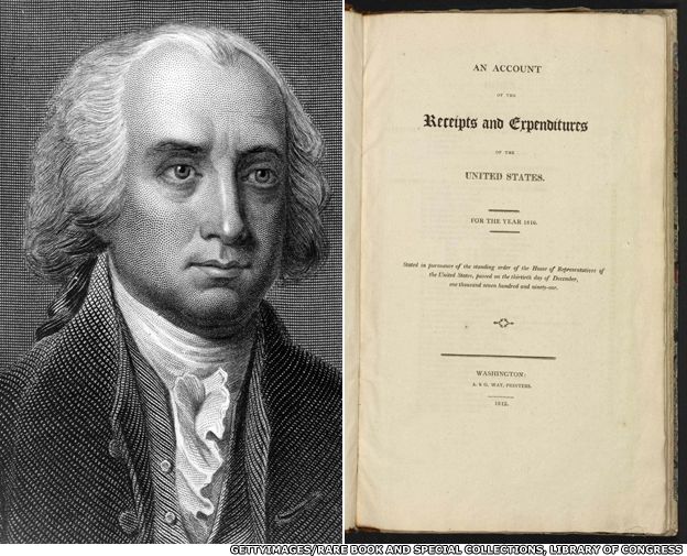 James Madison and the government receipts and expenditures book