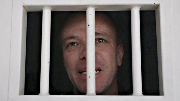 John Jairo Velasquez, nicknamed Popeye, at Combita prison on 22 Nov 2009