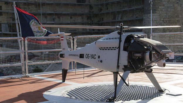 One of the two drones aboard the Phoenix