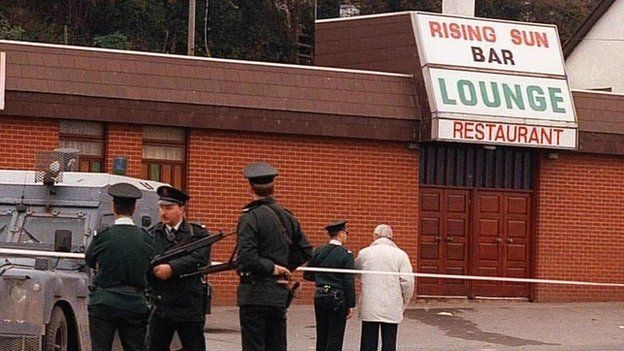 The Rising Sun bar in Greysteel, where eight people were killed in October 1993