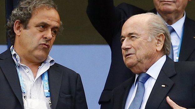 Michel Platini & Sepp Blatter
