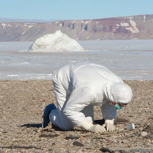 collecting samples