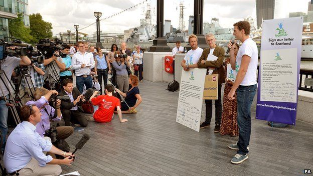 Dan Snow launches the Let's Stay Together campaign in London.