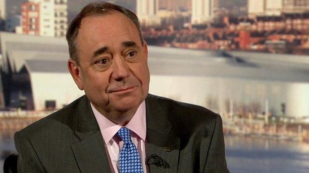 First Minister Alex Salmond