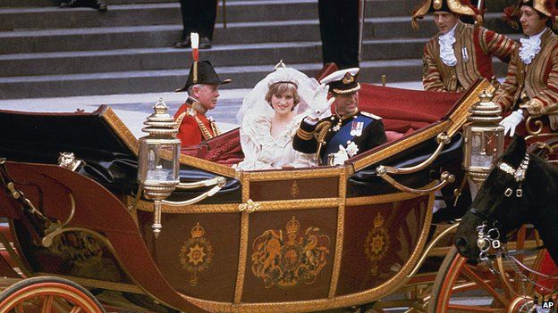 Prince Charles and Princess Diana wedding day