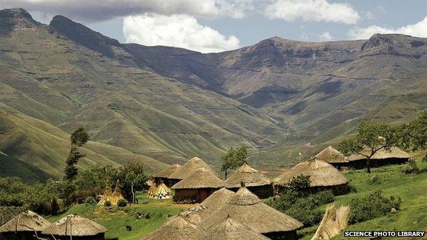 Basuto Huts in Pitseng, Lesotho (file picture)