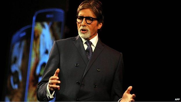 Bollywood actor Amitabh Bachchan speaks during a promotional event in Mumbai on July 21, 2014.