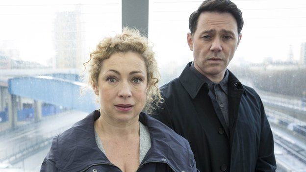 Alex Kingston and Reece Shearsmith in Chasing Shadows