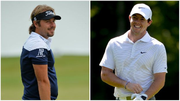 Victor Dubuisson and Rory McIlroy