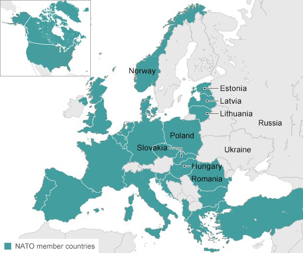 Nato members map