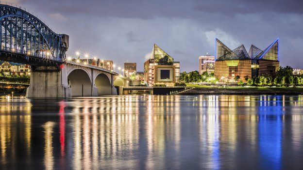A photograph of Chattanooga, Tennessee.