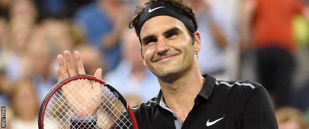 Federer eased into the US Open quarter-finals, beating Bautista Agut in one hour and 54 minutes