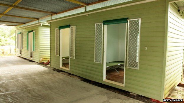In this handout photo provided by the Australian Department of Immigration and Citizenship, facilities at the Manus Island Regional Processing Facility, used for the detention of asylum seekers that arrive by boat, primarily to Christmas Island off the Australian mainland, on 16 October 2012 on Manus Island, Papua New Guinea.