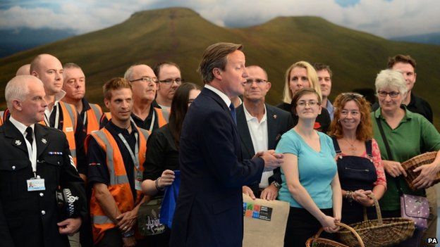 David Cameron and local food producers