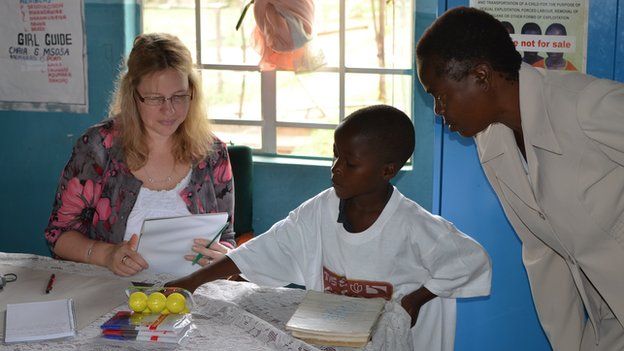 Malawi child takes part in Nottingham University study