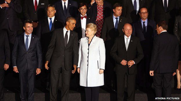 US President Barack Obama and Lithuanian President Dalia Grybauskaite