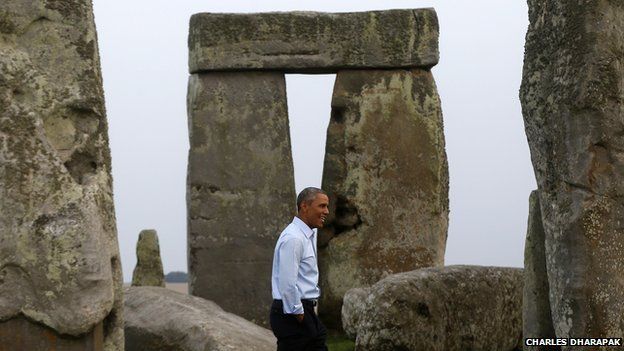 President Obama at Stonehenge