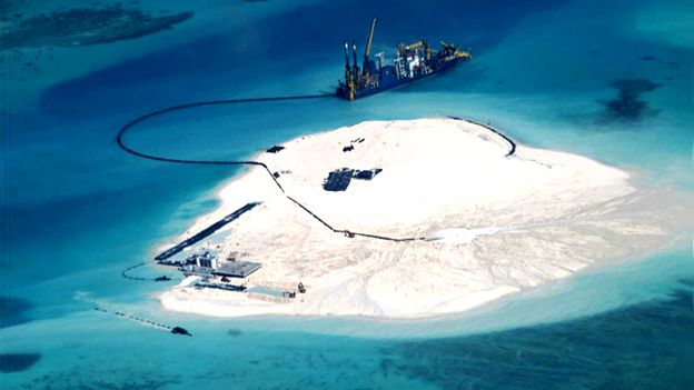 Chinese land reclamation in the South China Sea
