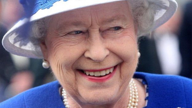Queen Elizabeth II attends a Garden Party at Balmoral Castle in 2012