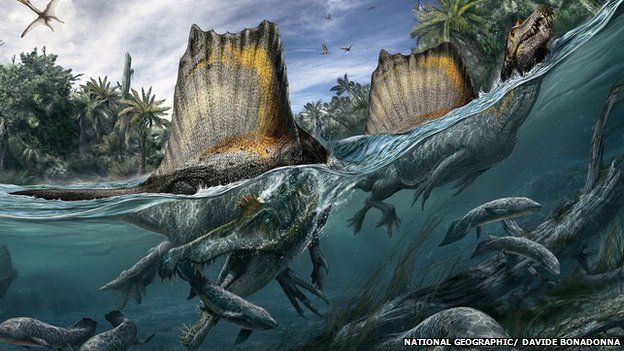 Artist's impression of Spinosaurus