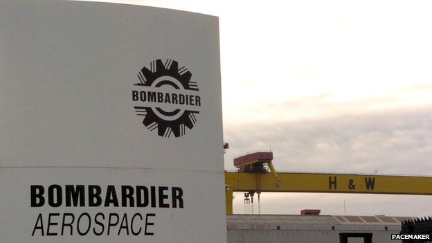 Bombardier plant in Belfast