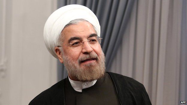 Хасан Рухани в свой первый официальный день на посту президента Ирана 3 августа 2013 г.