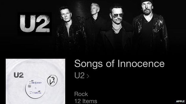 U2's iTunes cover