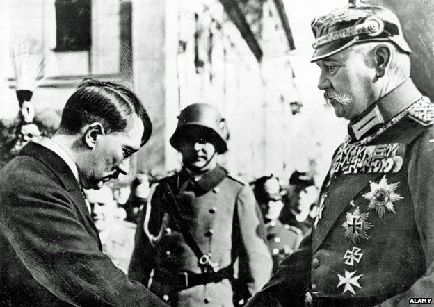 Hitler meeting Hindenburg