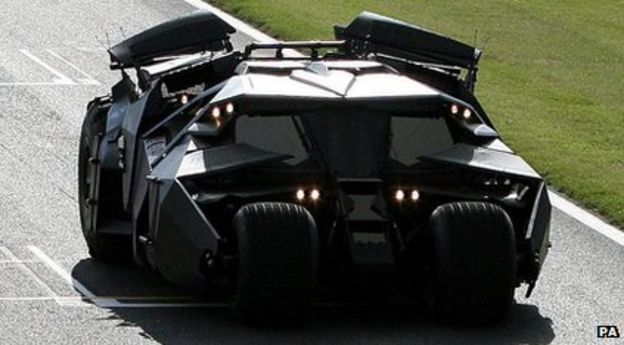 Batmobile photo released online ahead of new film - BBC Newsround