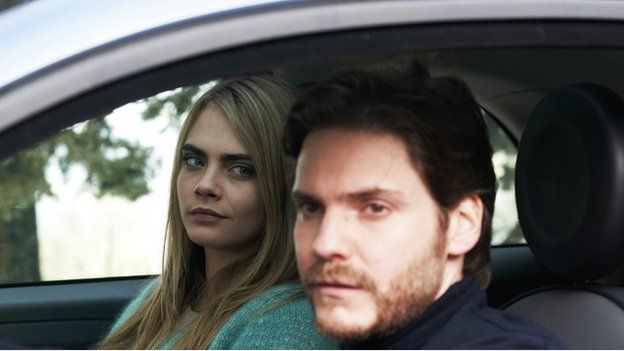 Cara Delevingne and Daniel Bruhl in The Face of an Angel