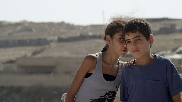 Two children living in Lebanon