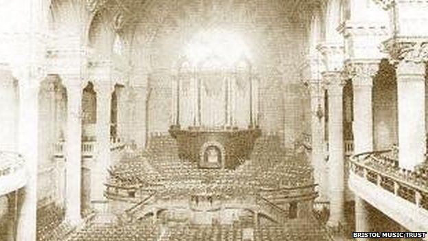 Colston Hall, Bristol when it opened in 1867