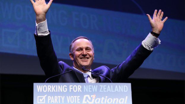 Leader of the National Party, John Key officially launches the National Party campaign on 24 August, 2014 in Auckland, New Zealand